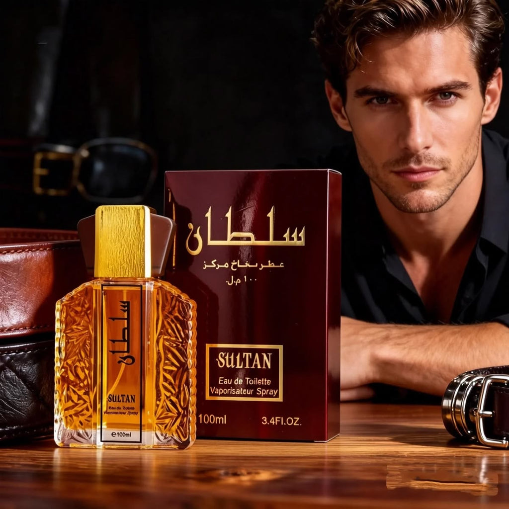 Sultan Eau de Toilette Vaporisateur Spray – 100ml / 3.4 Fl.Oz | Luxury Oriental Fragrance for Men