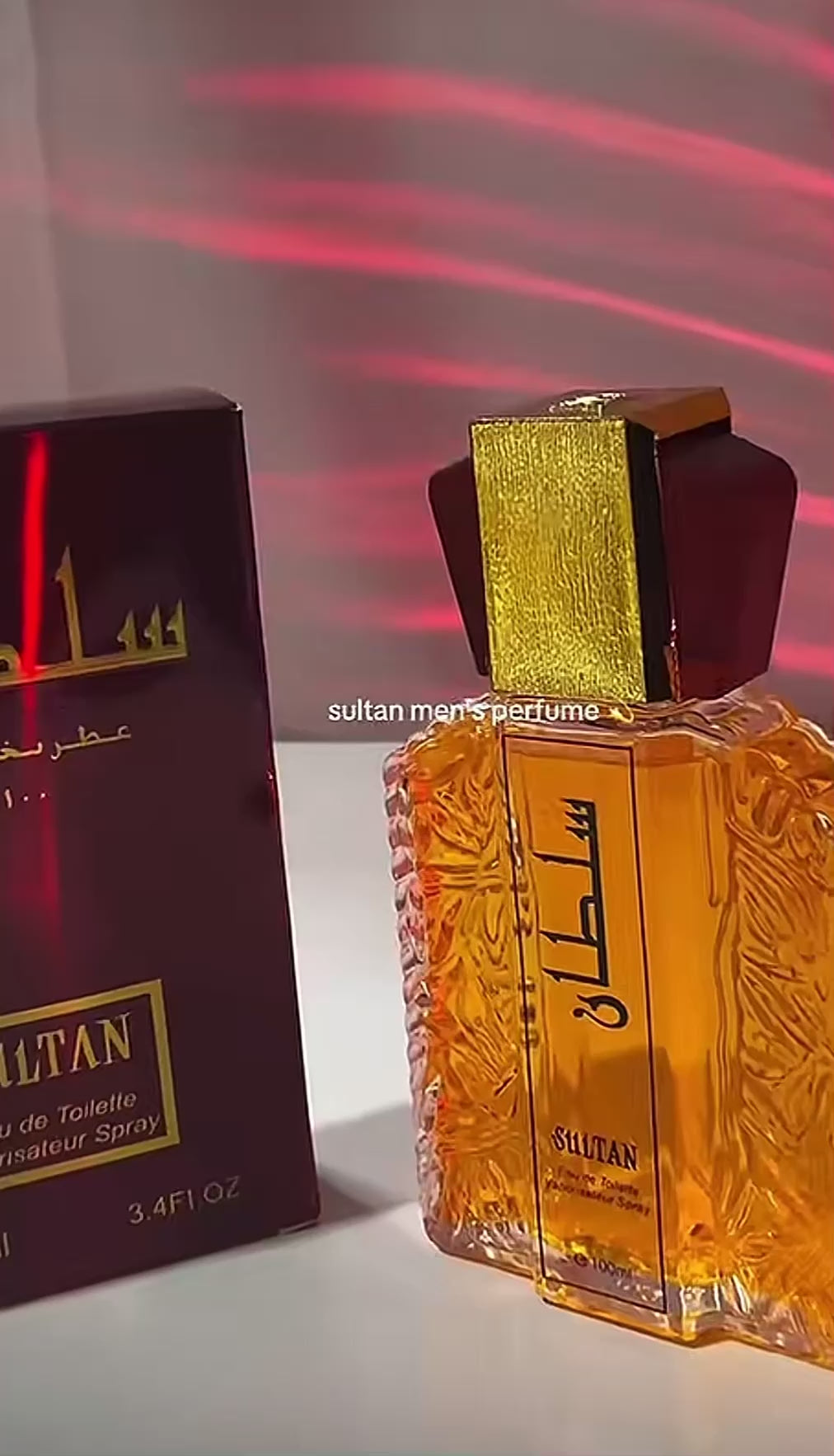 Sultan Eau de Toilette Vaporisateur Spray – 100ml / 3.4 Fl.Oz | Luxury Oriental Fragrance for Men