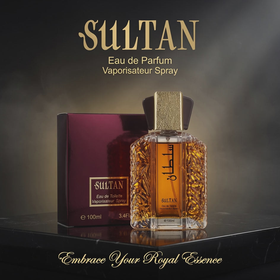 Sultan Eau de Toilette Vaporisateur Spray – 100ml / 3.4 Fl.Oz | Luxury Oriental Fragrance for Men